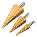 3pcs set Sheet metal tools Drill 4-12/20/32mm Hex Titanium Step Cone Drill Bit Hole Cutter workshop tools car body repair tool